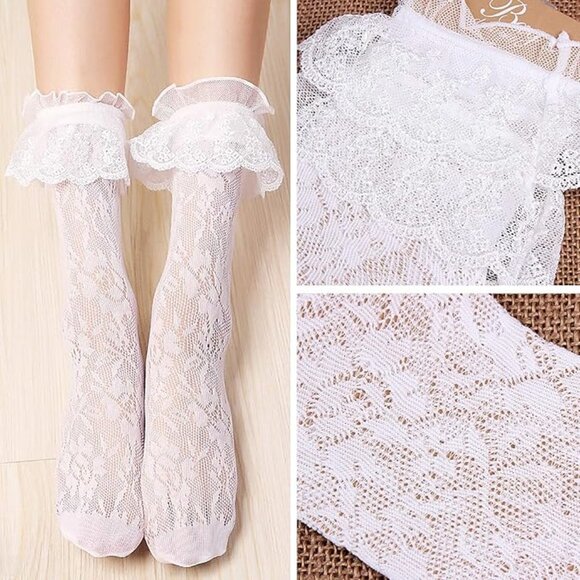 Lolita Style Lace Socks For Women - Picture 2 of 5